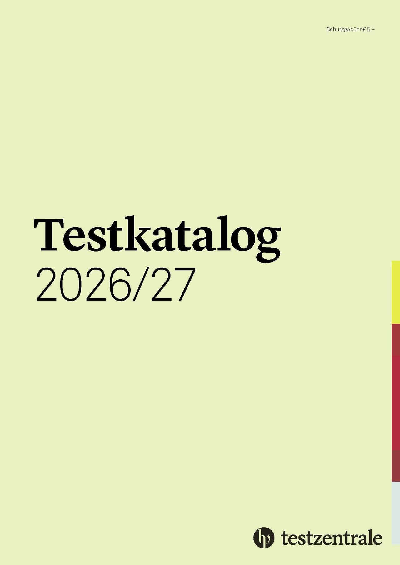 Cover Testkatalog 2026/2027 Deutschland
