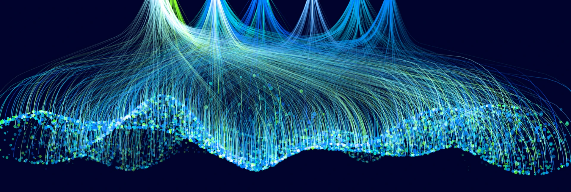 Data funnel abstract technology background