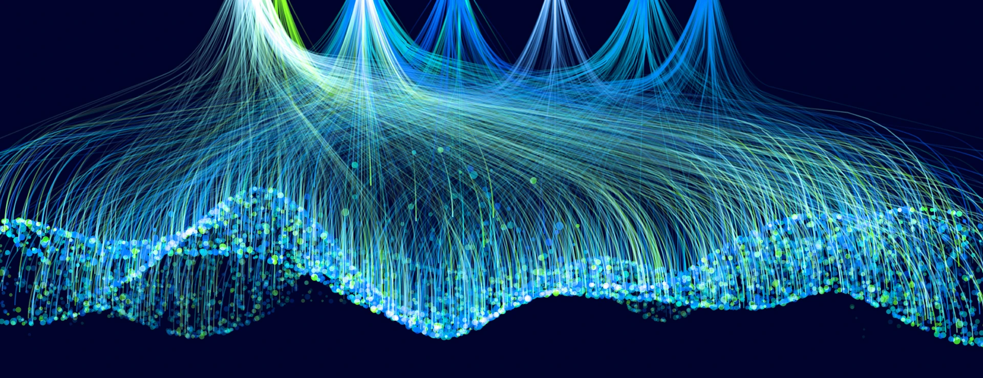 Data funnel abstract technology background