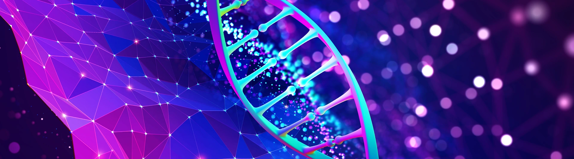 DNA helix 3D illustration