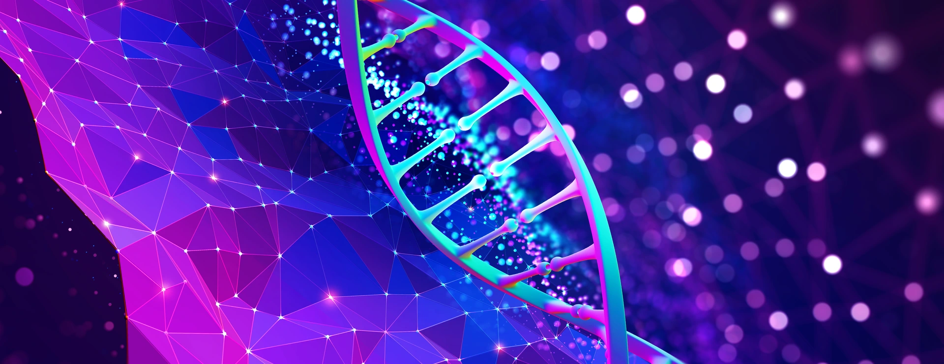 DNA helix 3D illustration