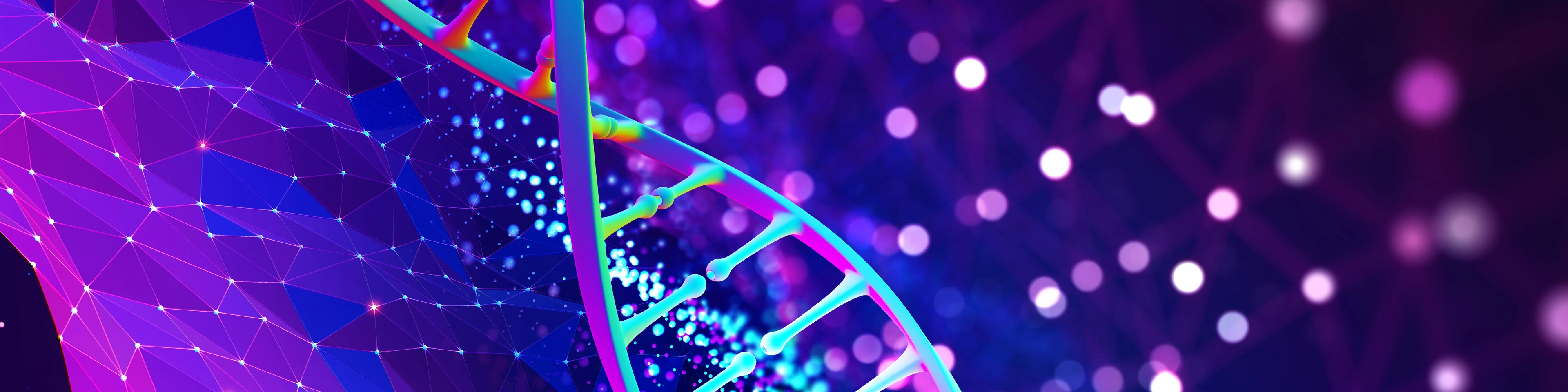 DNA helix 3D illustration