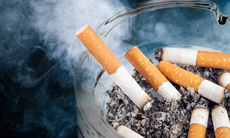 Cigarette burning