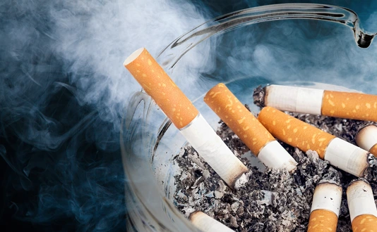 Cigarette burning