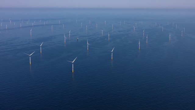 an offshore wind plant