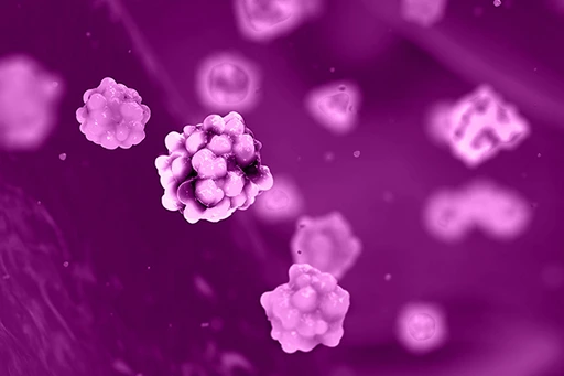 Glucose and insulin molecules in the blood