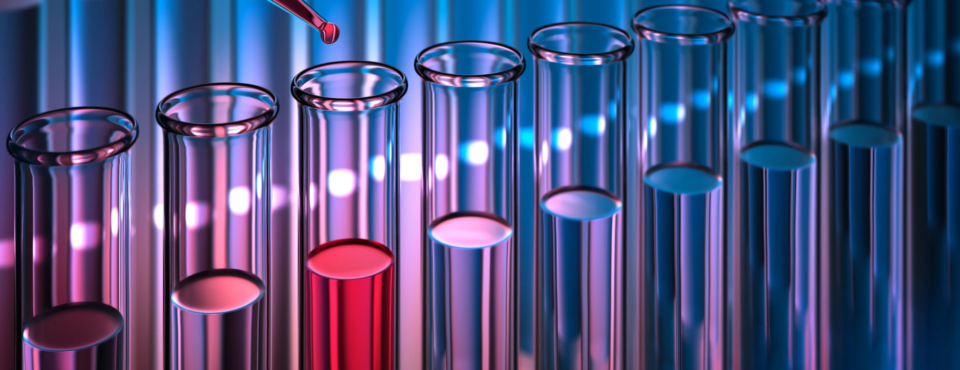 Reagenzgläser mit Pipette