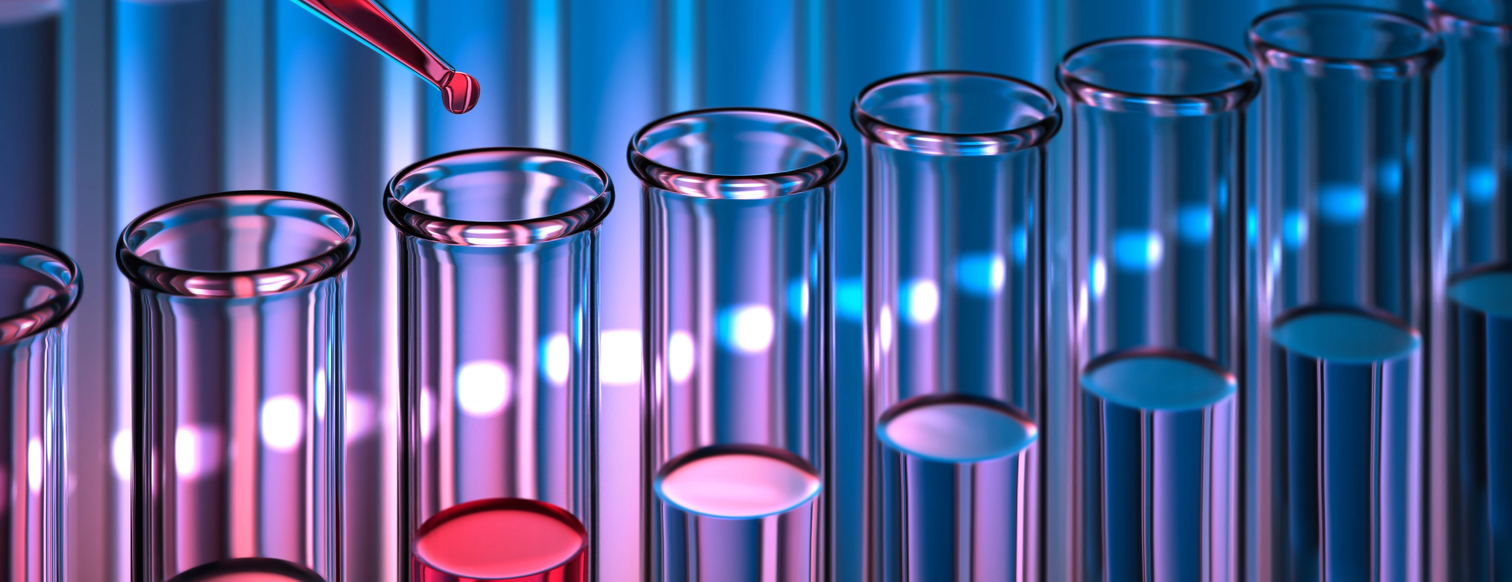 Reagenzgläser mit Pipette