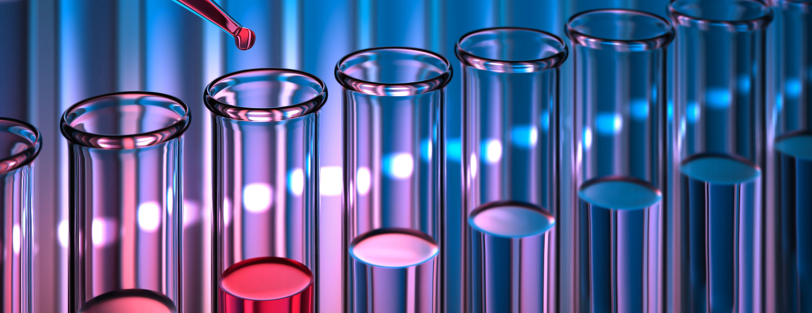 Reagenzgläser mit Pipette