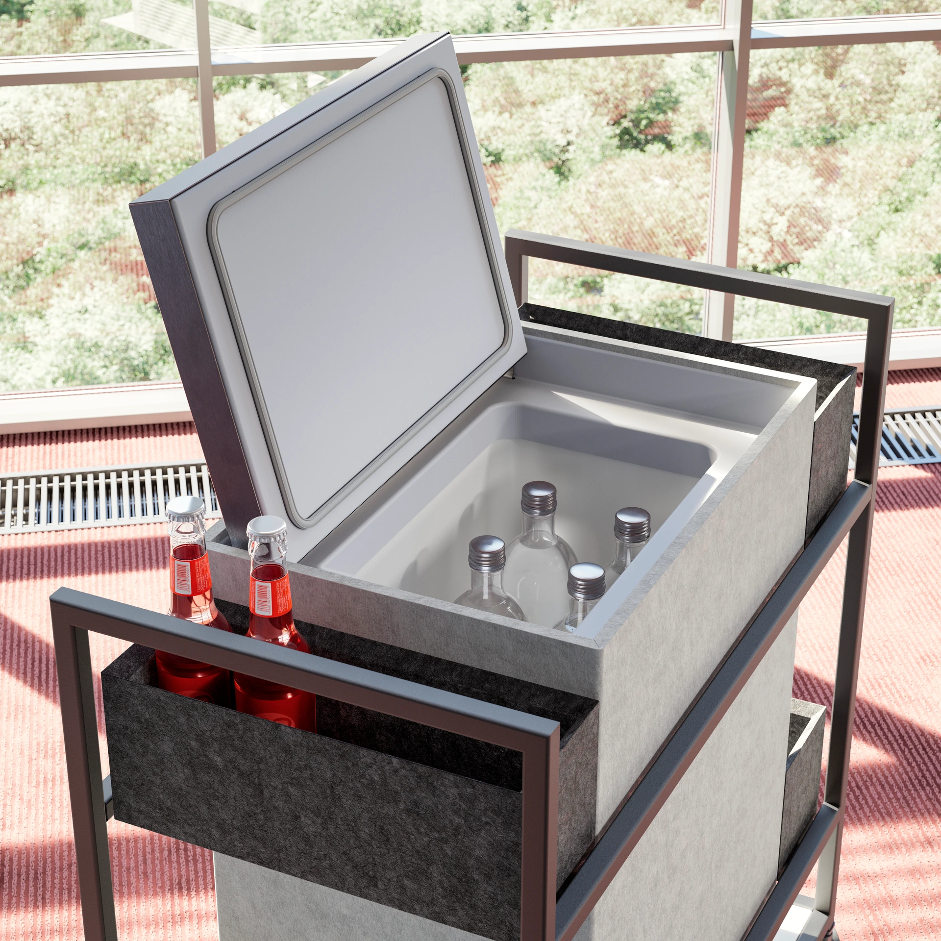 Trolley Cooler Detail offen
