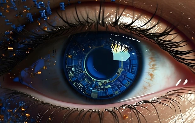 Auge mit Bionik-Technologie