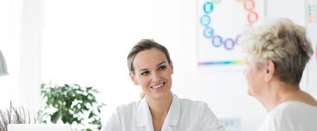 Beratung vor der Reha mit Ärztin