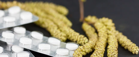 Hyposensibilisierung - Tabletten und Pollen