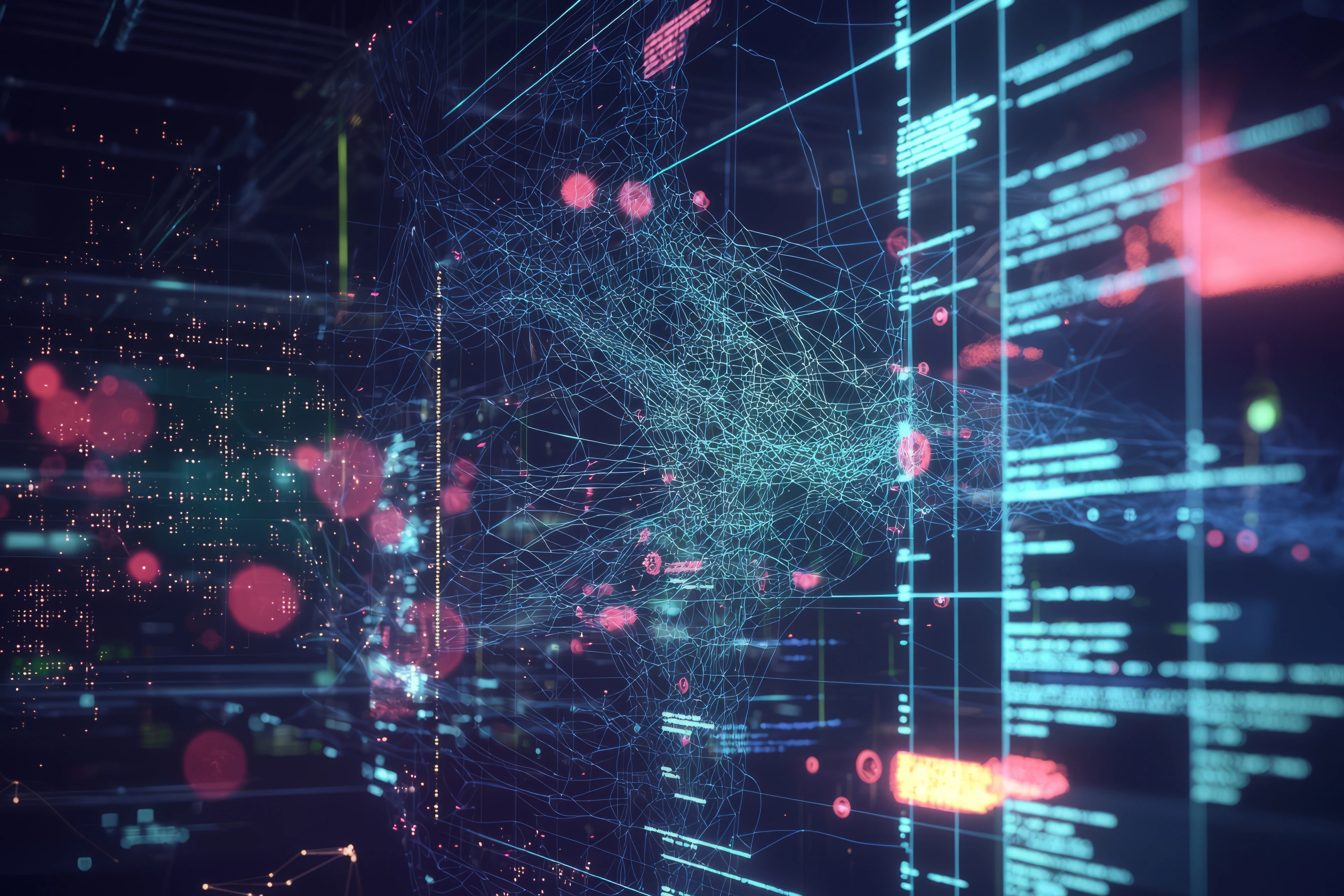 [Translate to German:] Visualisation of a machine learning model.