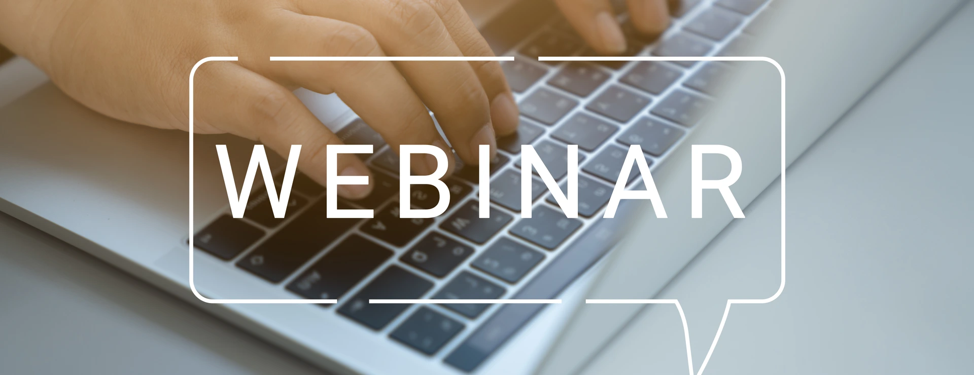 Webinar auf Laptop
