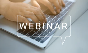 Webinar auf Laptop
