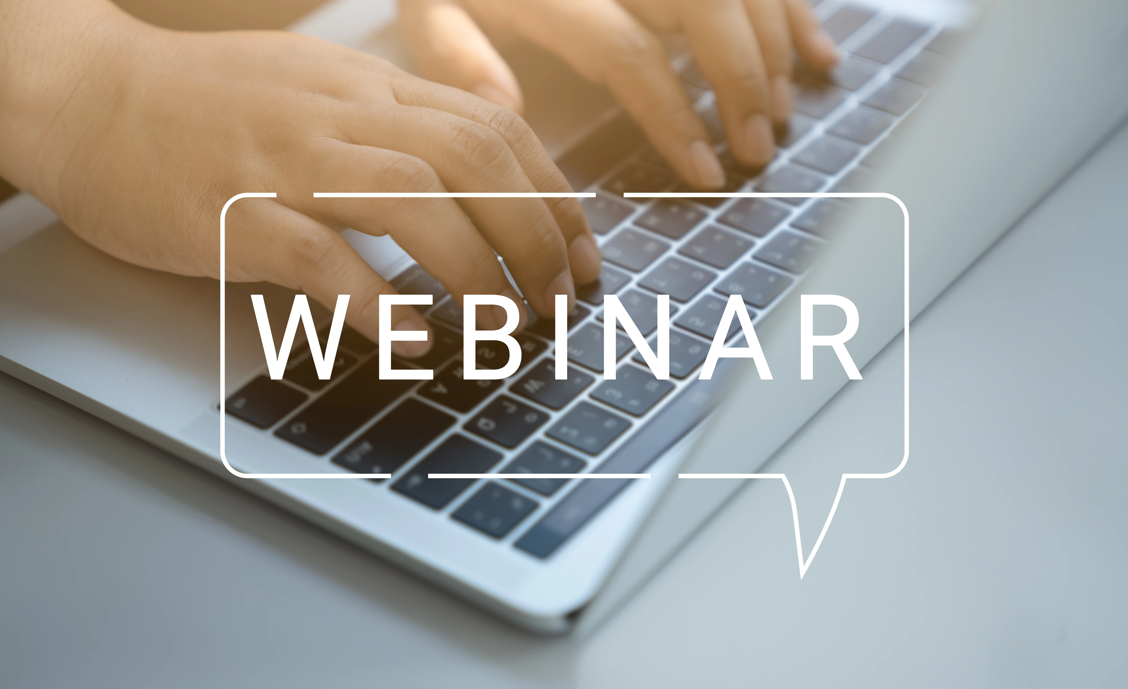 Webinar auf Laptop