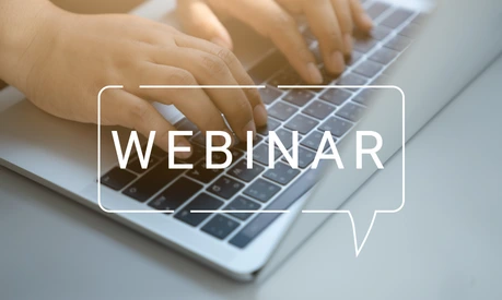 Webinar auf Laptop