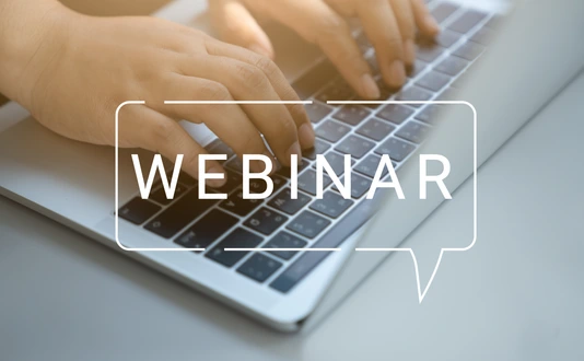 Webinar auf Laptop