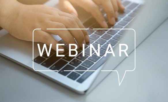 Webinar auf Laptop