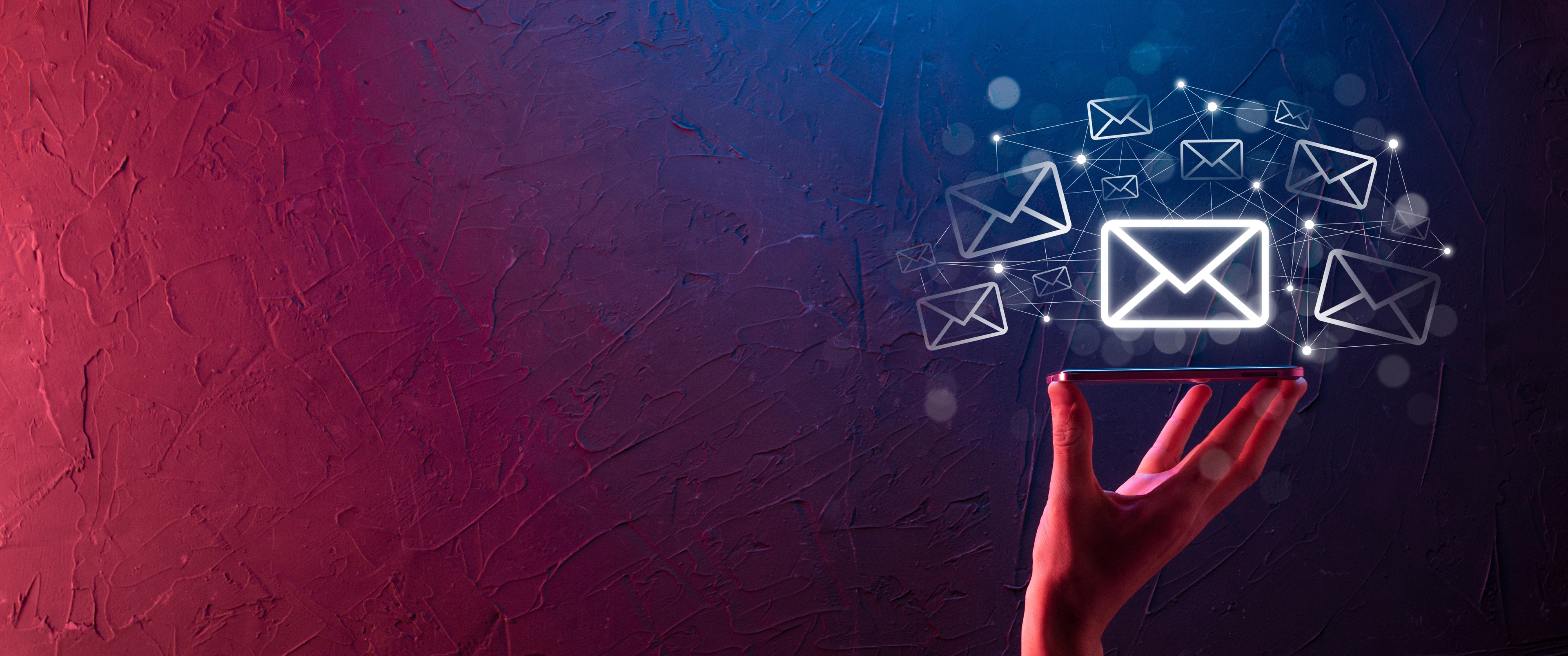 Email marketing and newsletter concept