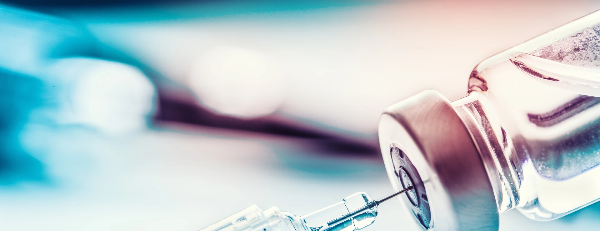 Nahaufnahme einer Spritze - Dupilumab