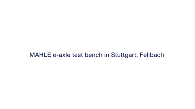 E-axle test bench EN Short