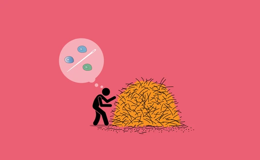 Finding a needle in a haystack variation