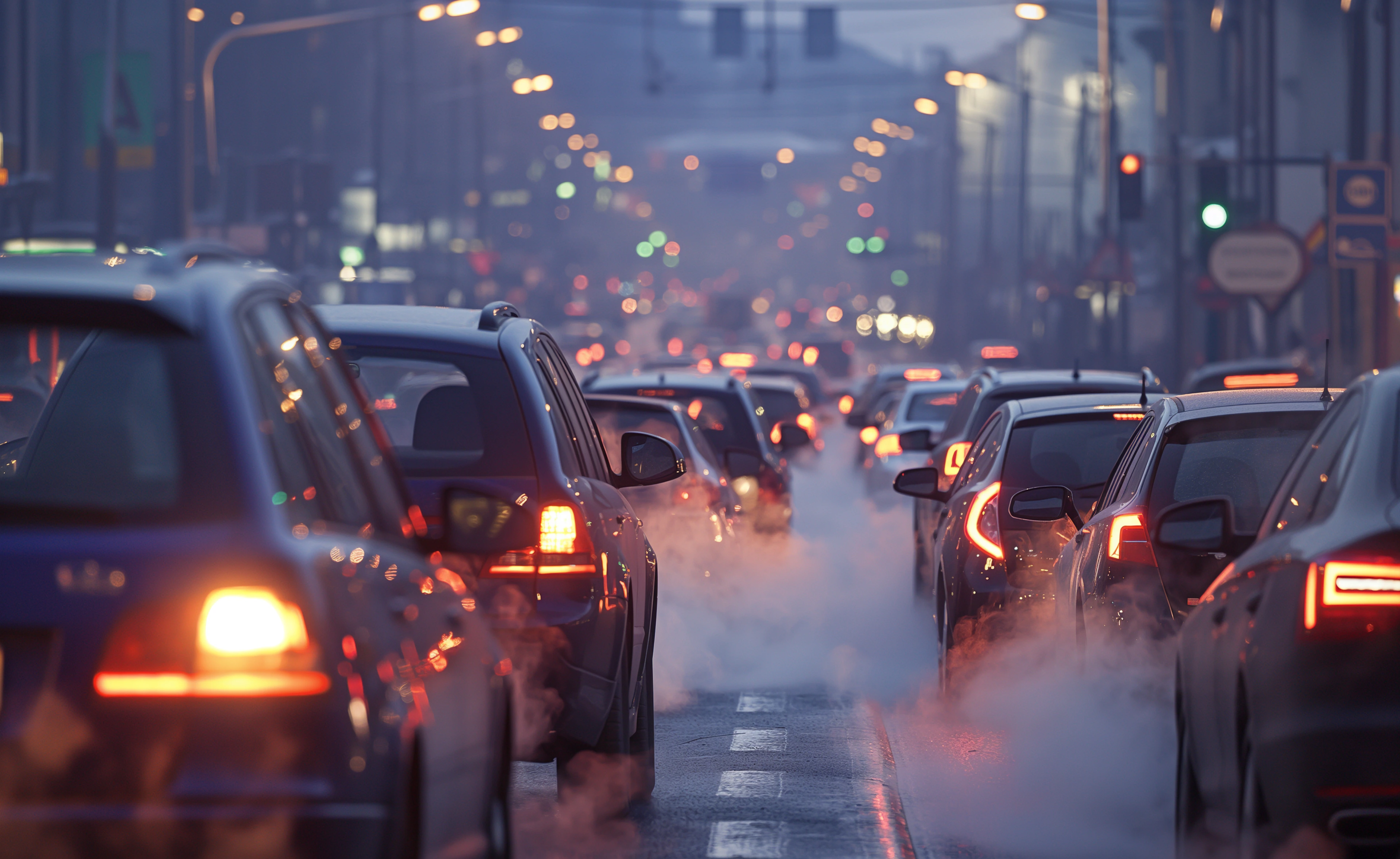 AdobeStock_902896104
Luftverschmutzung durch Autos im Stau einer Stadt