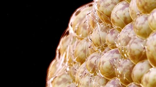 Illustration of human fat cells