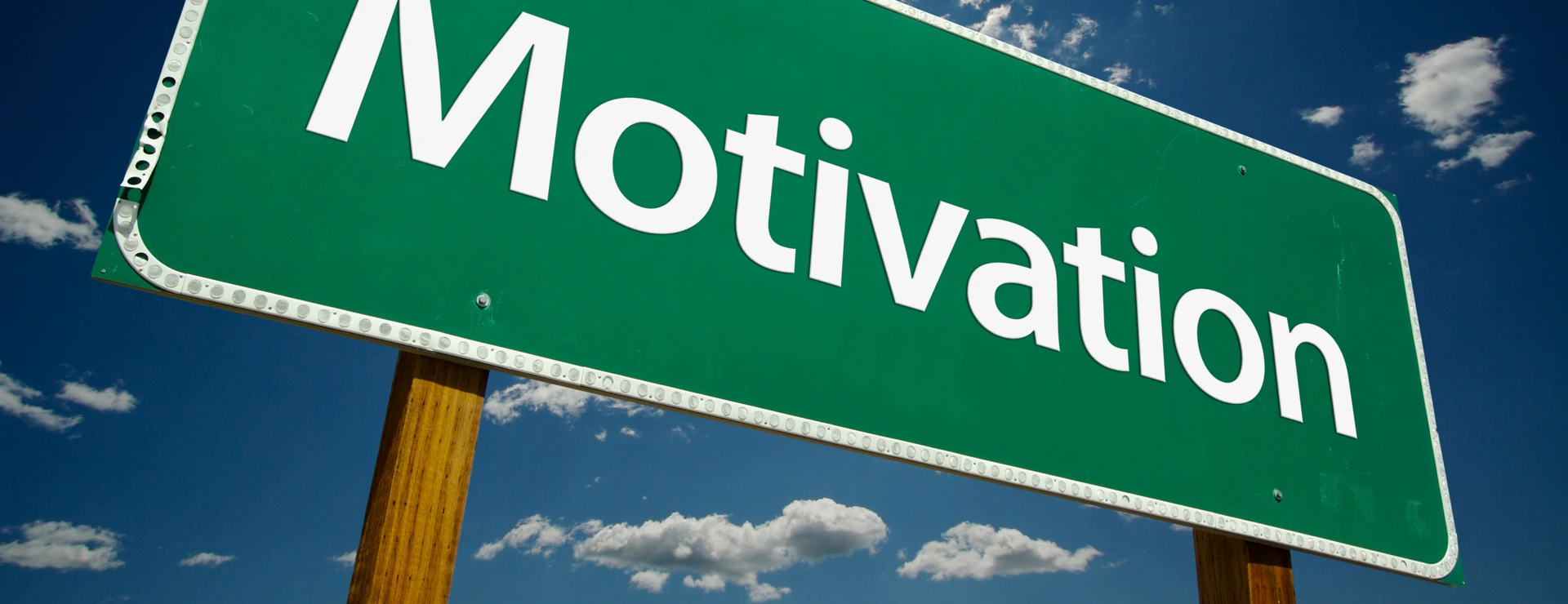 Straßenschild "Motivation"