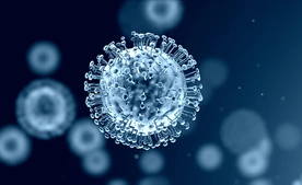 AdobeStock_327779924 3D illustration of Coronavirus cells