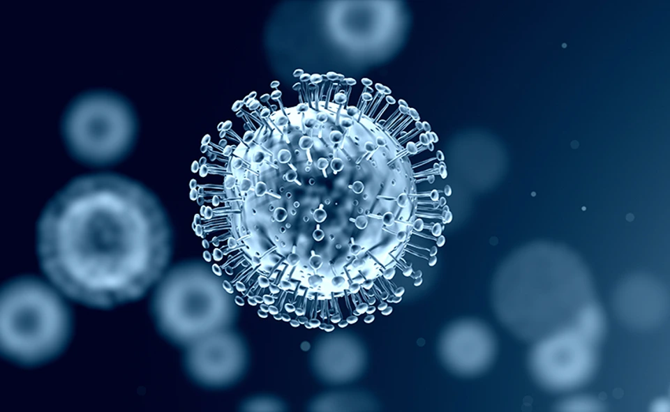 AdobeStock_327779924 3D illustration of Coronavirus cells