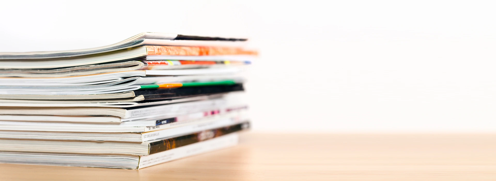 Stapel Zeitschriften