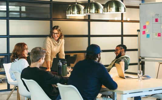 Successful teamwork in a diverse office