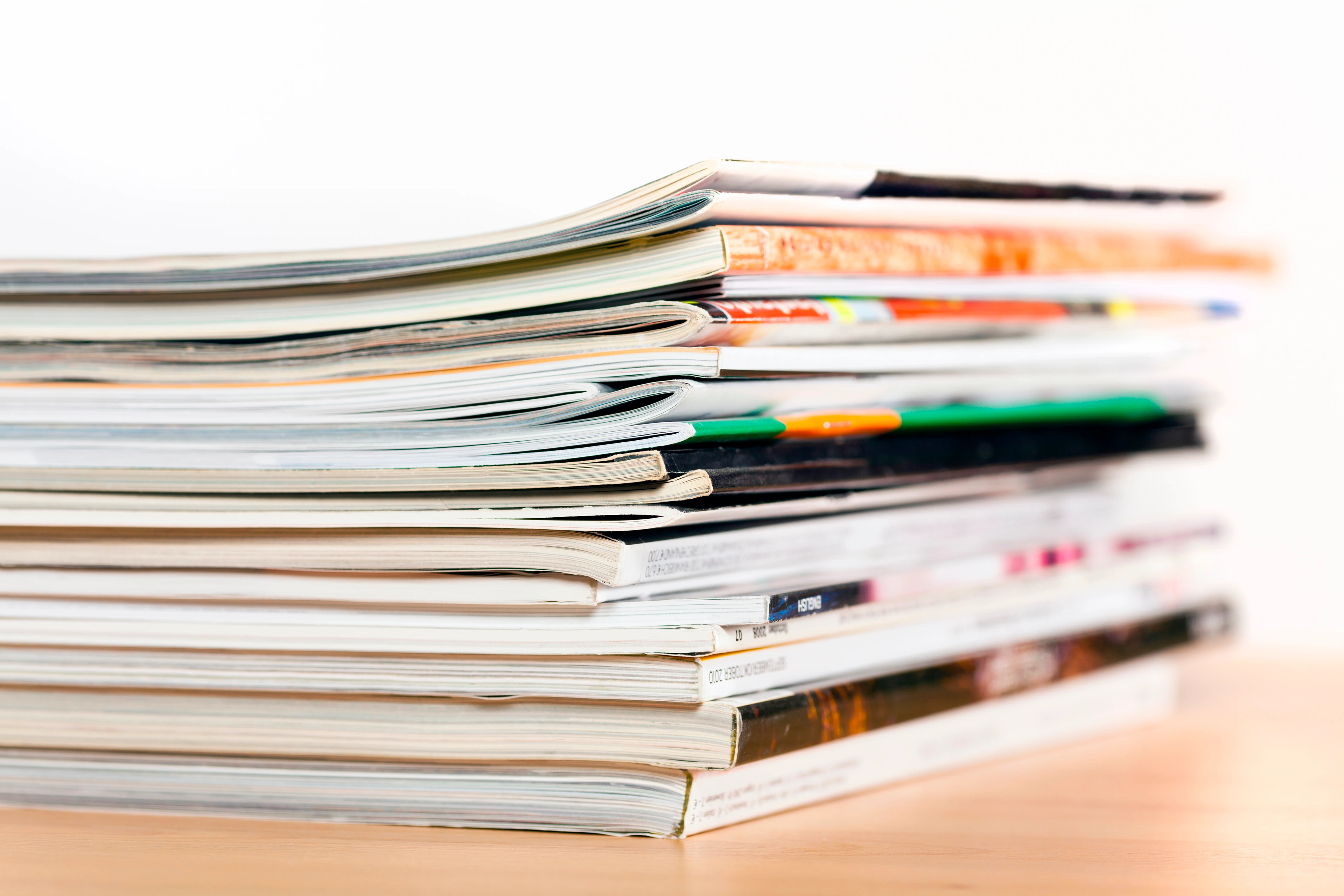 Stapel Zeitschriften