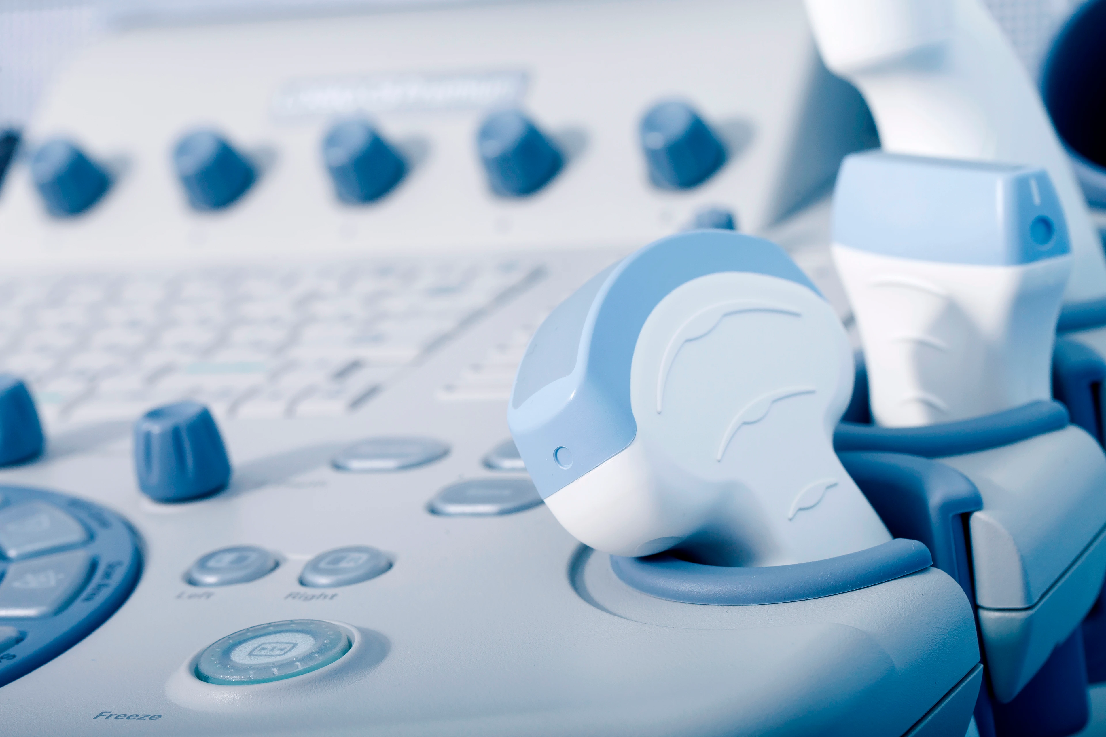 medical equipment, ultrasound machine closeup