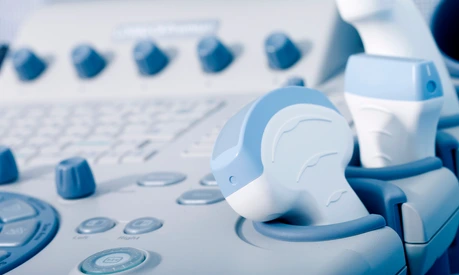 medical equipment, ultrasound machine closeup