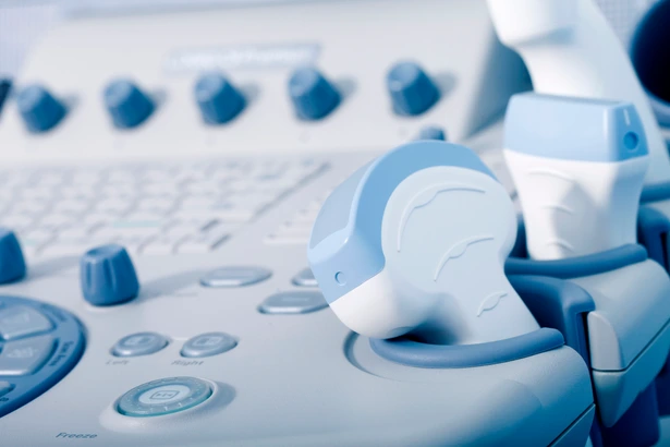 medical equipment, ultrasound machine closeup