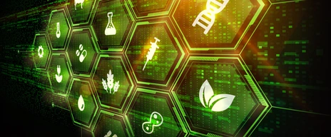 Synthetic Biology Concept - SynBio - Illustration with Biology-related Icons