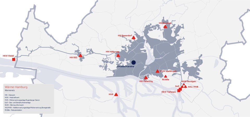 Fernwärmenetz und Übergabestationen - Wärme Hamburg