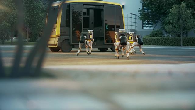 Cascaded Robot Delivery - Sequence - Seamless Mobility Image Film