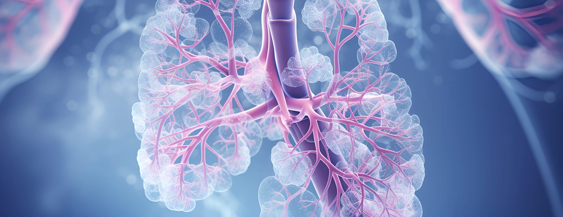 Human lung model with a of disease, generative Ai