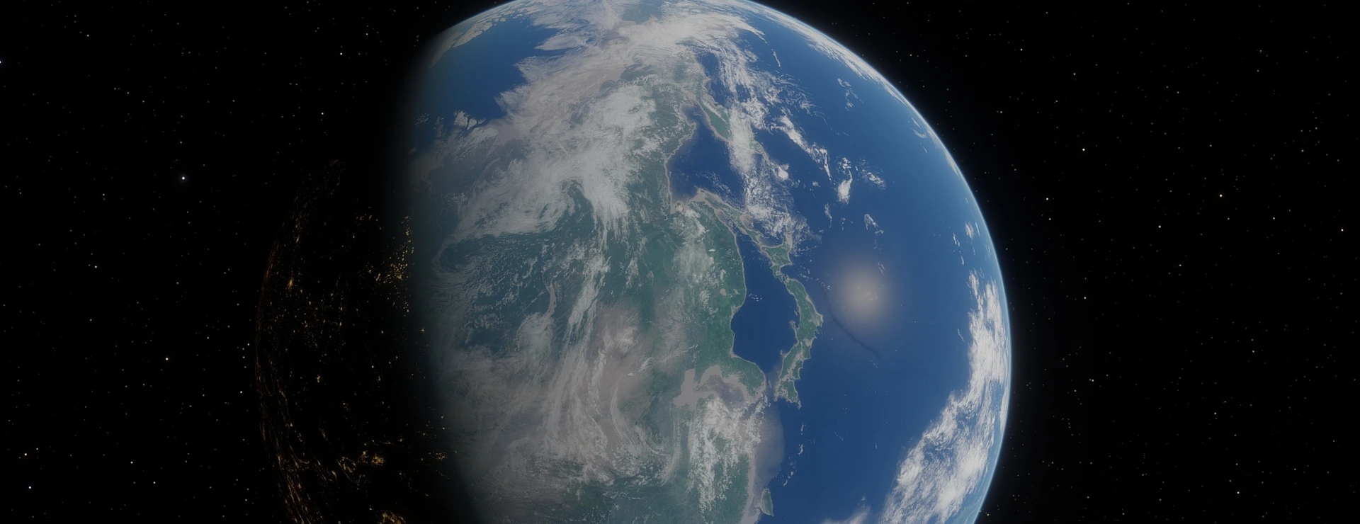 Erdkugel im Weltraum