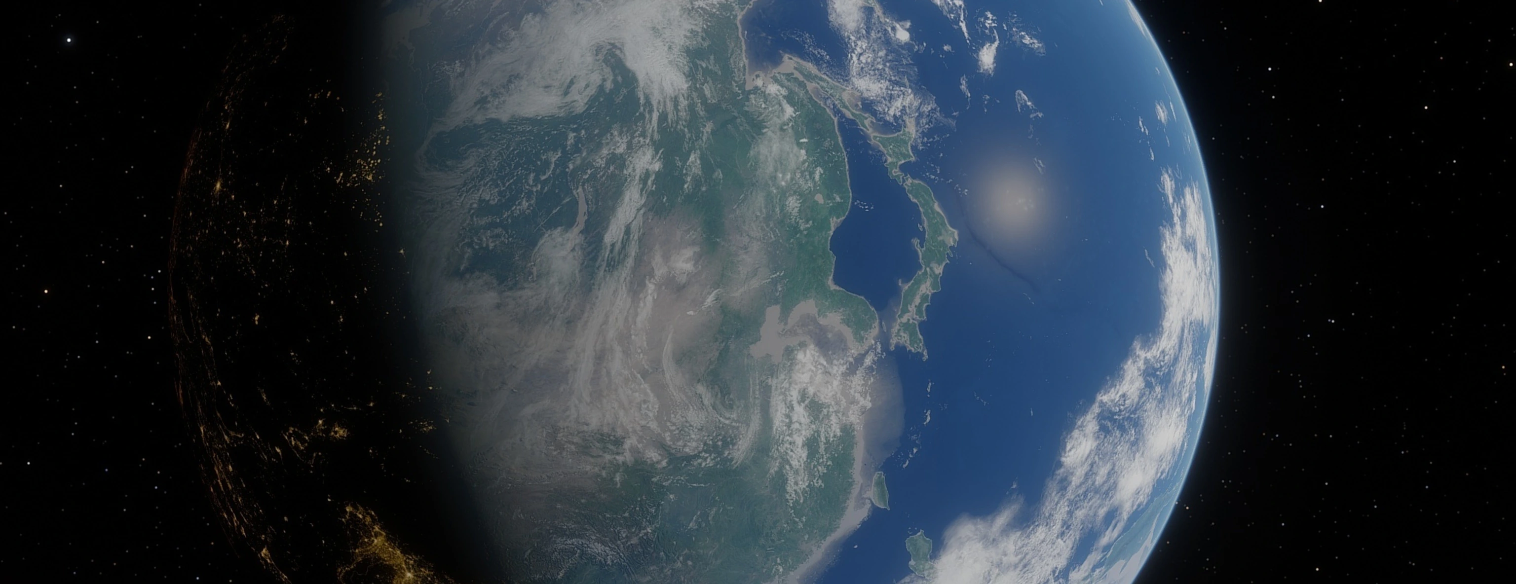 Erdkugel im Weltraum