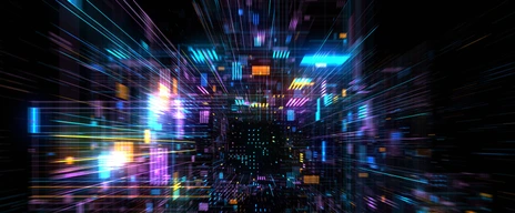 Futuristic HUD tunnel