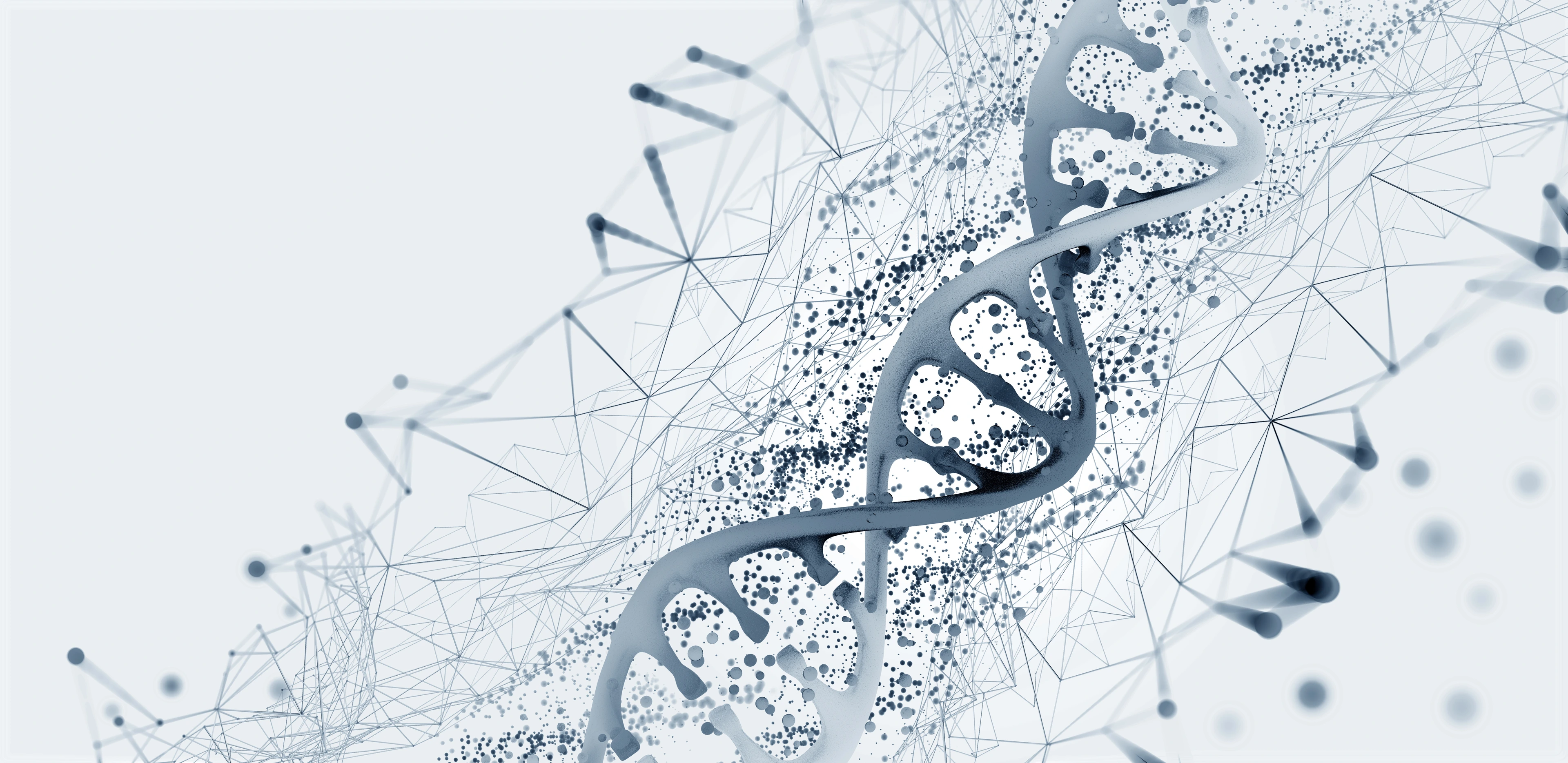 DNA helix 3D illustration