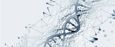 DNA helix 3D illustration