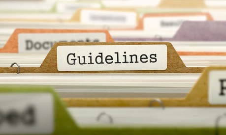File Folder Labeled as Guidelines.