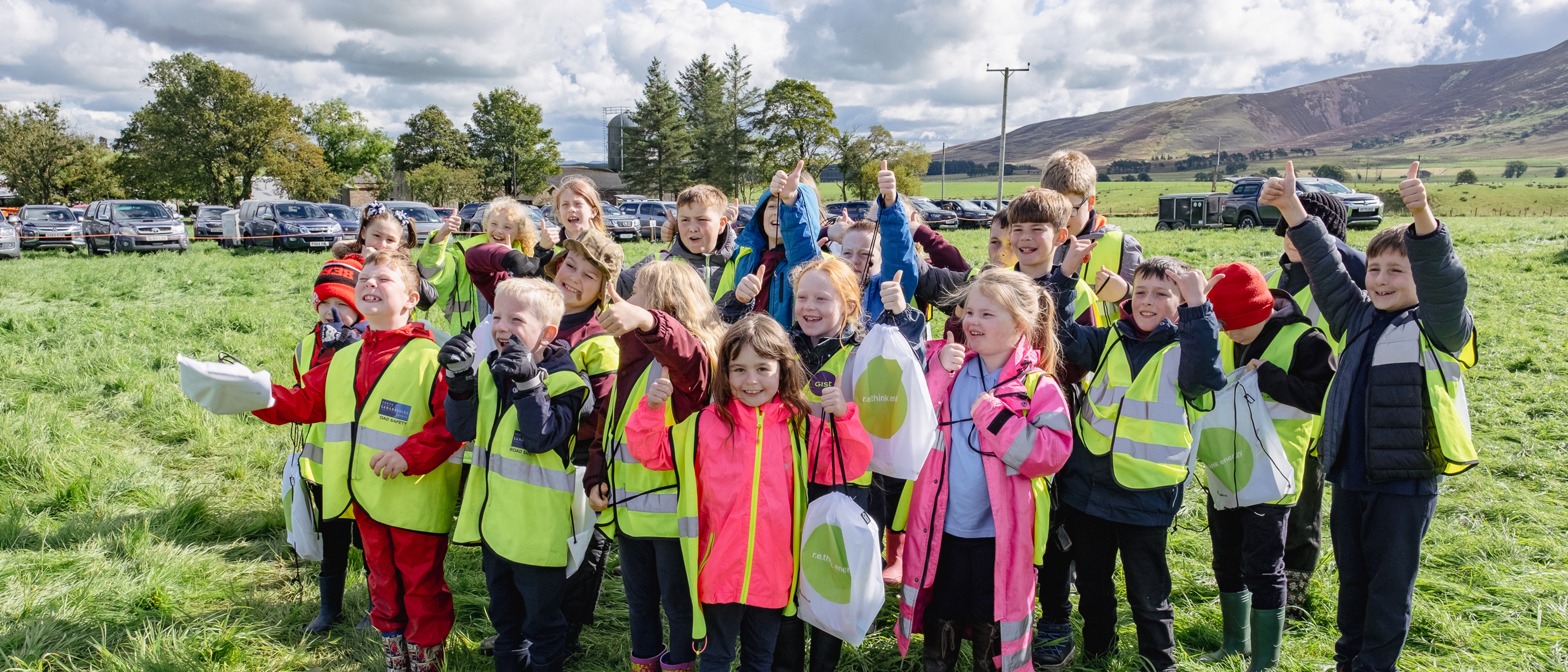 children at community event in Scotland